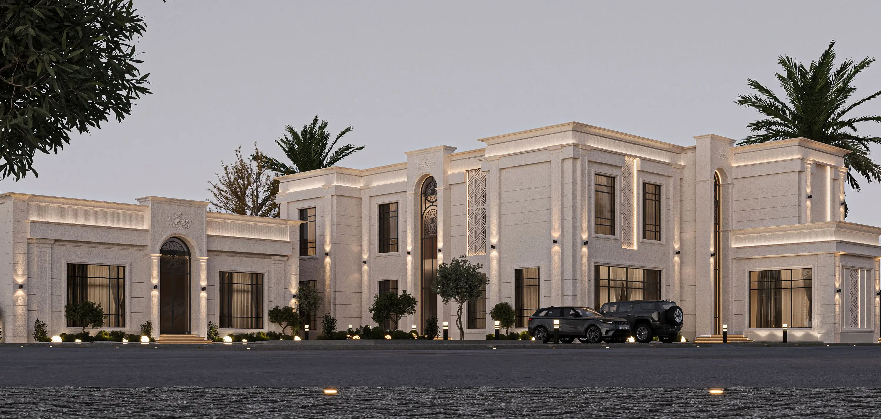 Neo-Classic Villa Facade