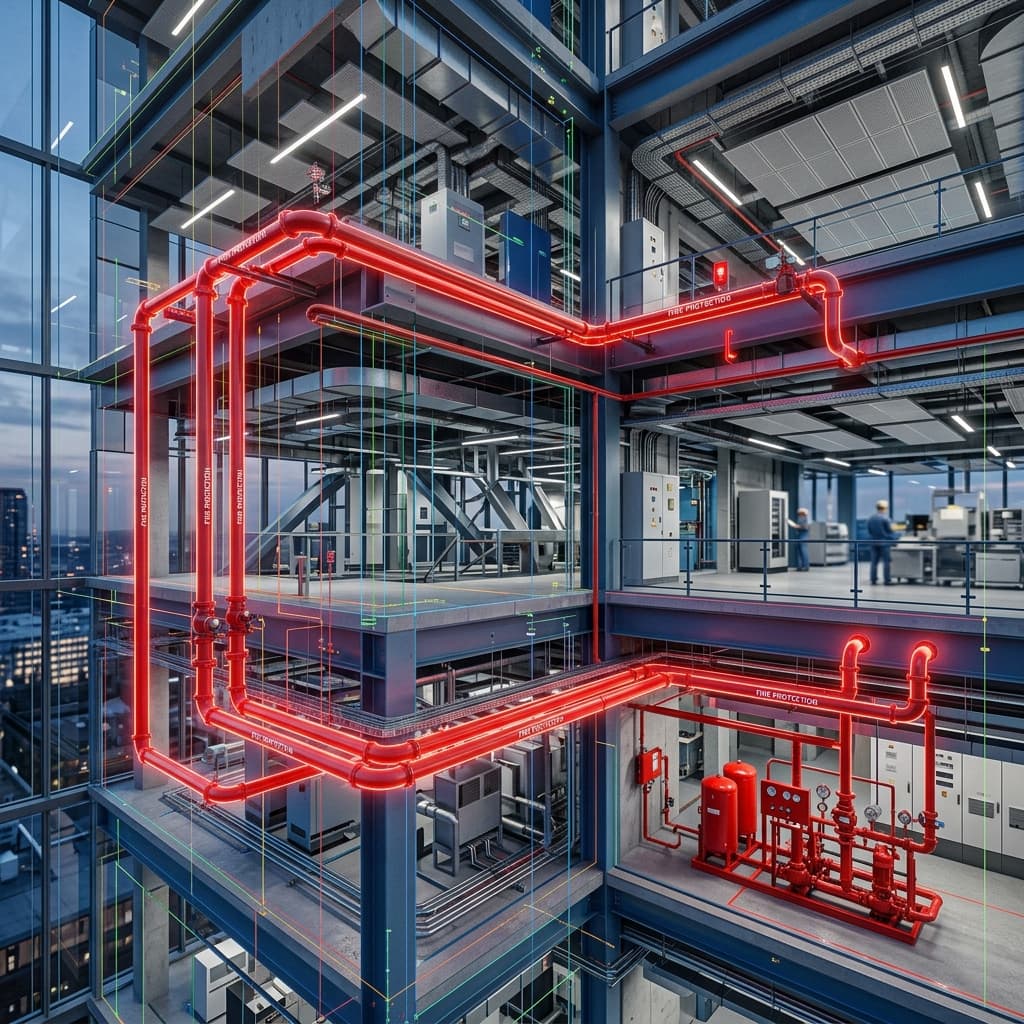 دور تقنية BIM في تلبية متطلبات الدفاع المدني للمشاريع