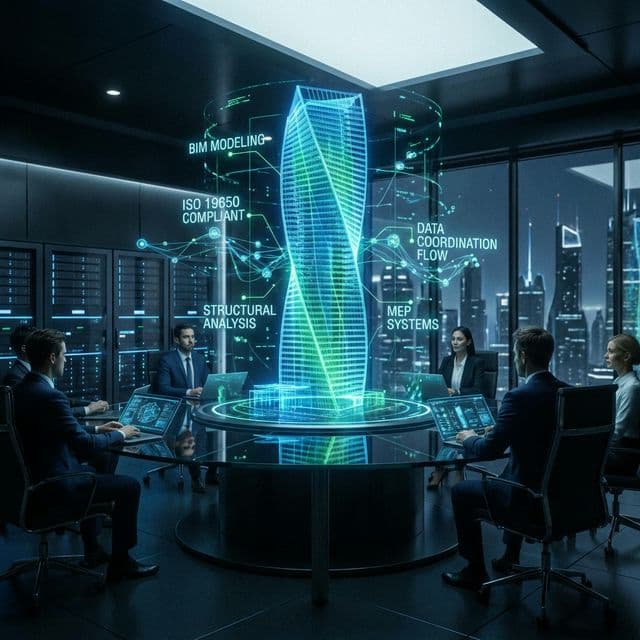 BIM Coordination وفق ISO 19650: من LOD إلى Clash Detection