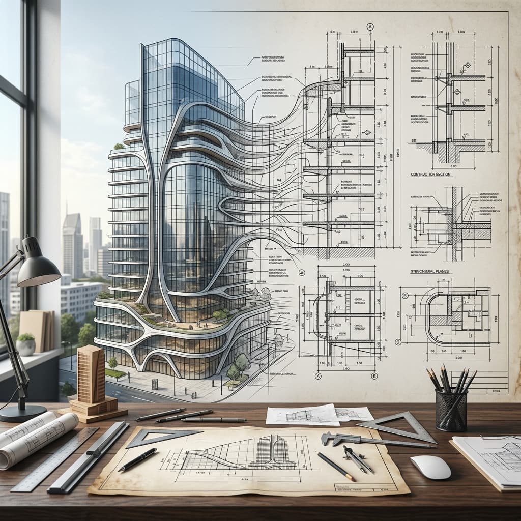 الفرق بين المخططات التصميمية والمخططات التنفيذية (Shop Drawings)