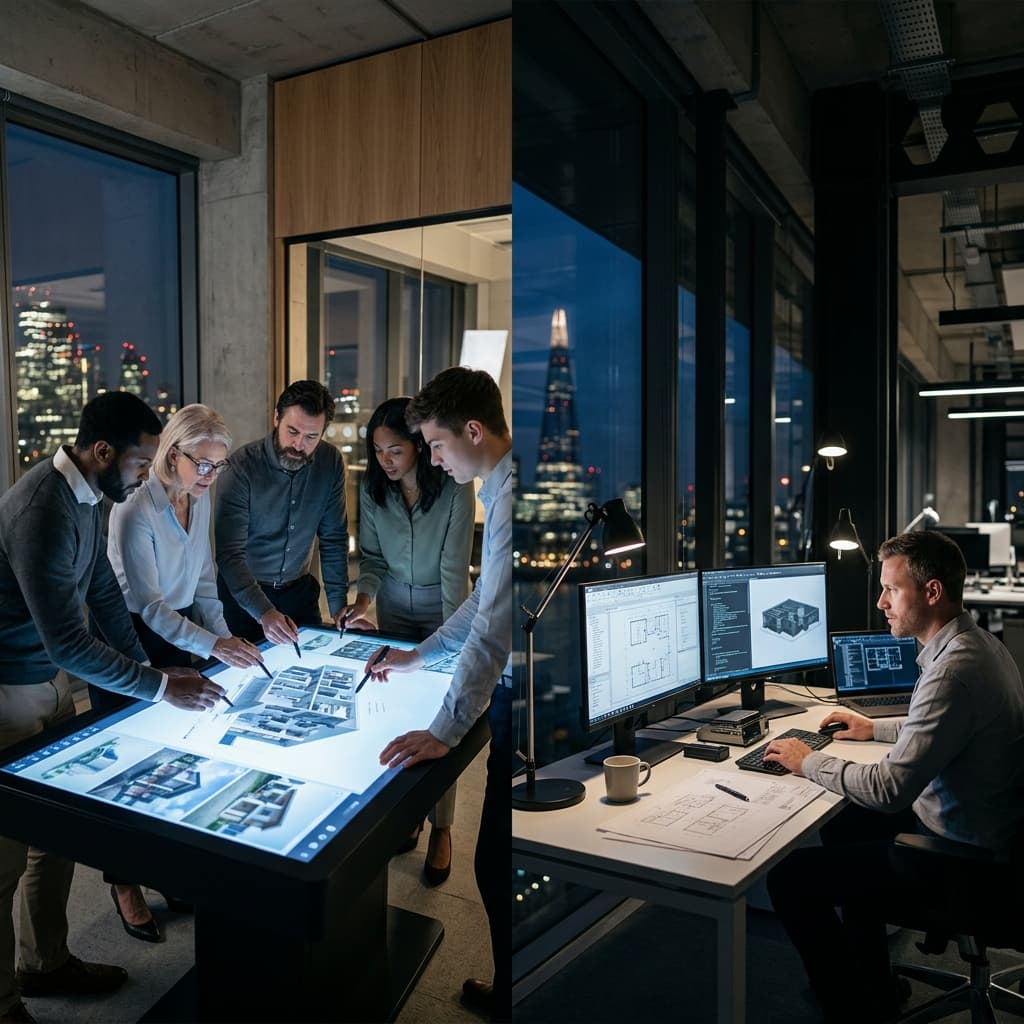 توظيف مهندس داخلي مقابل التعاقد مع مكتب تعهيد هندسي