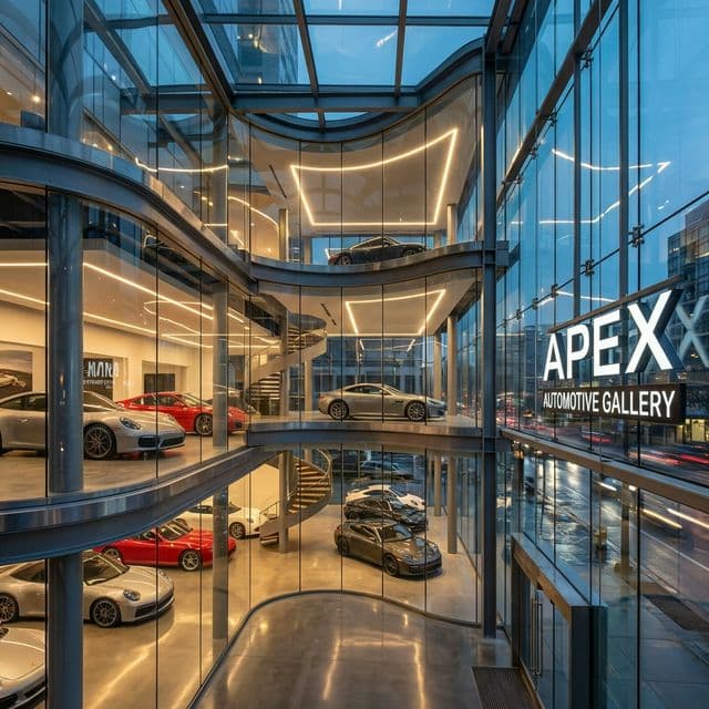 مجمع معارض السيارات المعدني