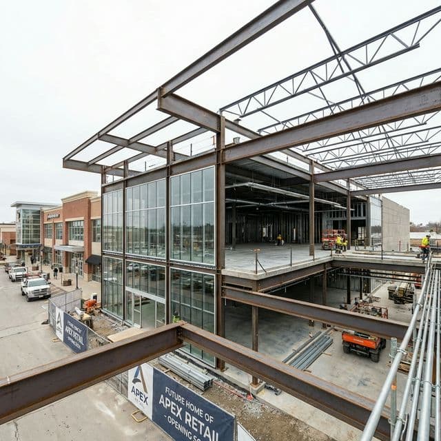 توسعة معارض إيكيا الفولاذية