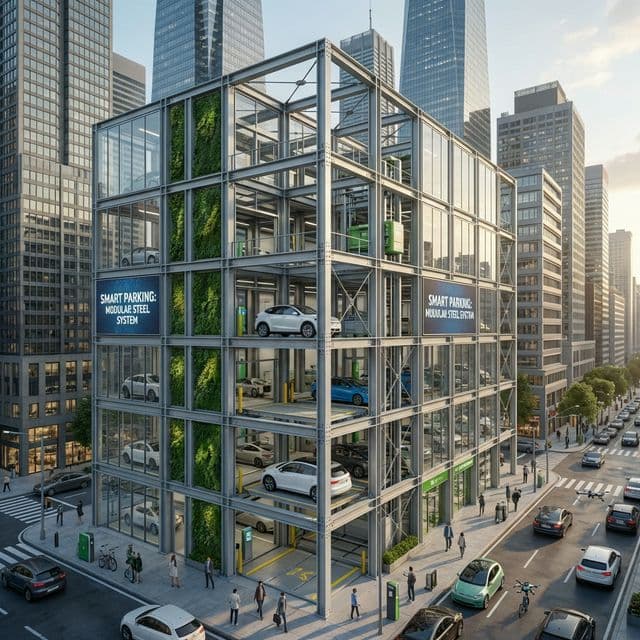 مواقف السيارات المعدنية