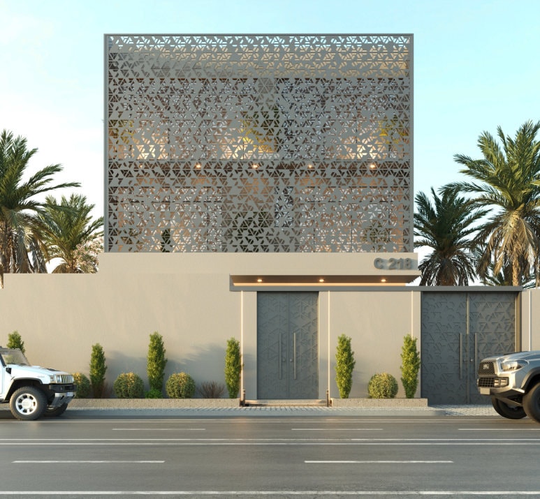 فيلا الحزيلي - منظور أمامي